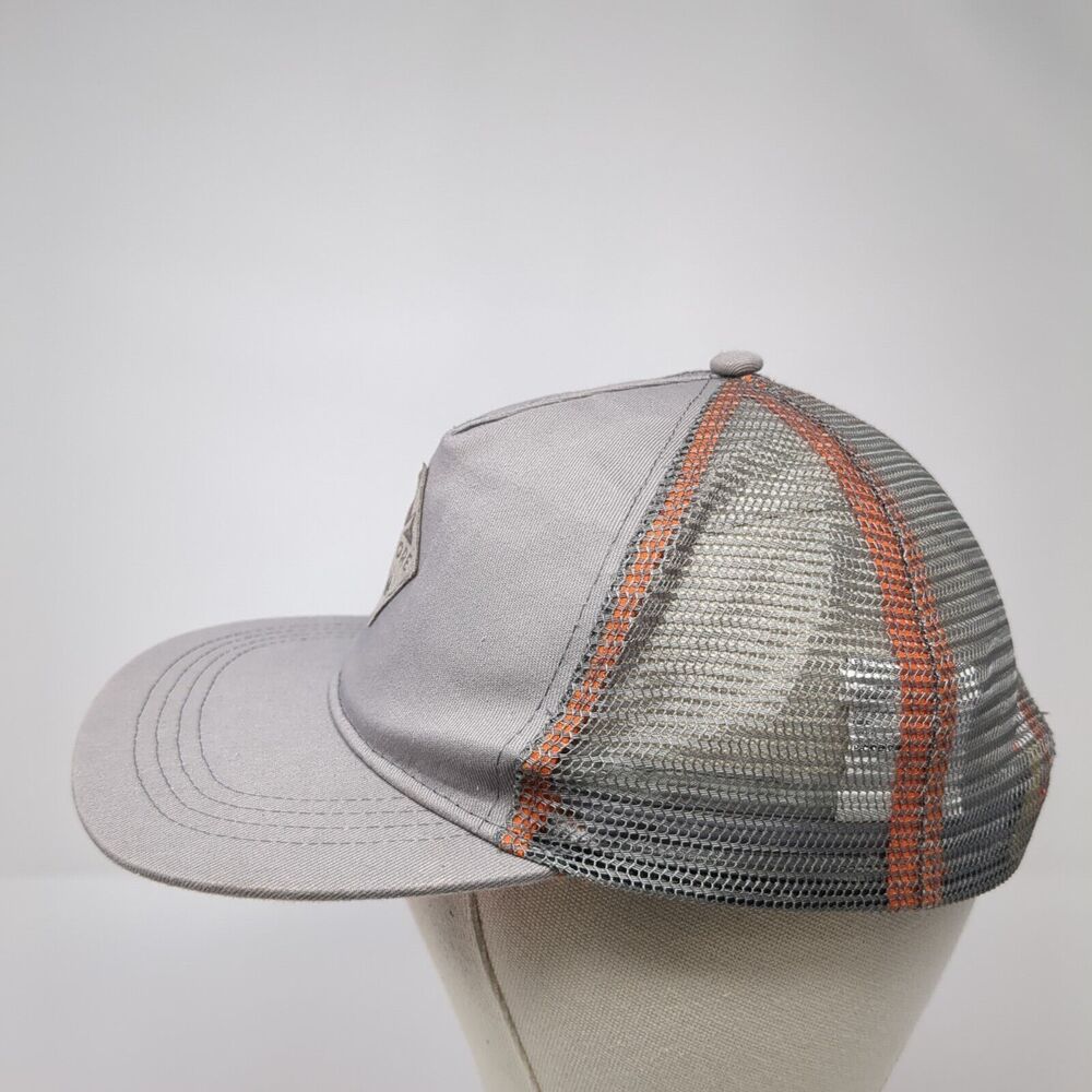 Explore Patch Snapback Mesh Back Trucker Hat Gray… - image 3